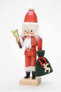 Christian Ulbricht Nussknacker Weihnachtsmann mit Glocke